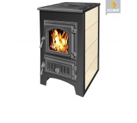 ПЕЧЬ-КАМИН ВЕЗУВИЙ ПК-01(270) С ПЛИТОЙ БЕЖЕВЫЙ
