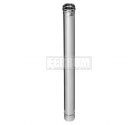 Дымоход Феррум нержавеющий (430/0,8 мм) ф120 L=1,0м