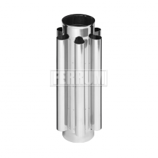 Дымоход-конвектор Феррум нержавеющий (430/0,8мм) ф120 L=0,5м