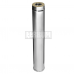 Дымоход Феррум утепленный нержавеющий (430/0,5мм)/зеркальный нержавеющий ф115/200 L=1м