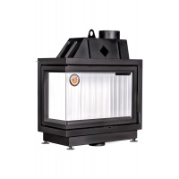 Каминная топка Экокамин Альфа 800 L два стекла левая