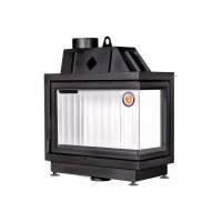 Каминная топка Экокамин Альфа 800 R два стекла правая