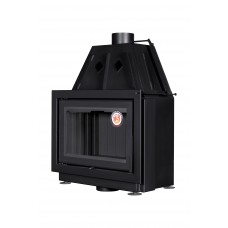 Каминная топка АЛЬФА 700-150  B принтинг черный шамот