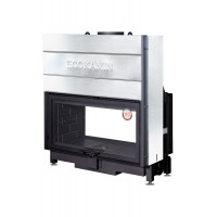 Каминная топка Экокамин ВЕГА 1000 TB туннельная черный шамот