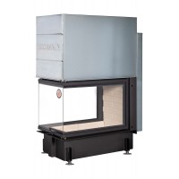 Каминная топка Экокамин ДЕЛЬТА 900 три стекла принтинг