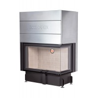 Каминная топка Экокамин ДЕЛЬТА 1000 R два стекла принтинг правая