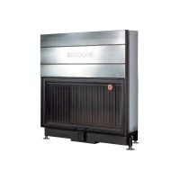 Каминная топка Экокамин ВЕГА 1600 PB чёрный шамот подовое горение