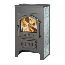 Печь-камин ВЕЗУВИЙ ПК-01 (205) с варочной плитой из талькохлорита, 12 кВт